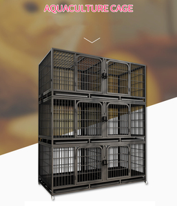 Kingtale Stackable tugas berat ekstra besar tidak bisa dihancurkan anjing peti roda dalam ruangan dan nampan dapat dilepas - Product Image 2
