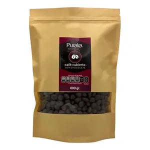 Chicchi di caffè ricoperti di cioccolato Puralia 600g | Gourmet | Energia naturale | Snack antiossidante Premium - Product Image 1