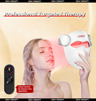 Nouveau Masque de Thérapie par Lumière Laser en Silicone TLM300PRO-L, Masque de Soin de la Peau à Domicile en Silicone Souple, Thérapie par Lumière Rouge, Logo Gratuit