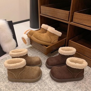 Sabots d'hiver personnalisables <span class=keywords><strong>pour</strong></span> femmes, à semelle épaisse, en suède pelucheux, mocassins, faible MOQ, vente en gros, chaussures d'extérieur chaudes et tendance <span class=keywords><strong>pour</strong></span> femmes - Product Image 2