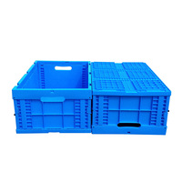 Caisse pliable industrielle, type caisse solide, en plastique, pour le camping, la logistique et le transport, empilable