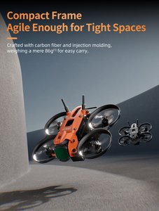 GEPRC Darkstar16 O4 <span class=keywords><strong>Pro</strong></span> FPV Drone 1.6 Inch Cinewhoop With O4 Air Unit <span class=keywords><strong>Pro</strong></span> <span class=keywords><strong>HD</strong></span> <span class=keywords><strong>Camera</strong></span> 4K CMOS F411 12A AIO 1003 14800KV Motors - Product Image 4