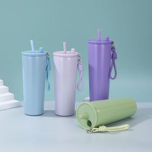 Termo Portátil de Acero Inoxidable Ecológico de 710 ml, Anticaídas, Aislado, de Gran Capacidad, para Viajes al Aire Libre, con Correa - Product Image 2
