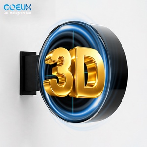 Letrero LED Rectangular de Aluminio de Alta Luminosidad Resistente a la Intemperie, Publicidad Exterior de Doble Cara, Caja de Luz 3D con Rotación Automática - Product Image 1