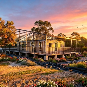 <span class=keywords><strong>Casa</strong></span> Contenedor de Envío de 40 Pies con 3/4 Habitaciones y 2 Baños, Estructura de Acero Desmontable para Vivienda u Oficina - Product Image 1