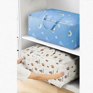 Non-woven Quilt and Clothes Storage Bag <b>Large</b> Capacity <b>Packing</b> Organizer Bag Moving Duffel Bag - Product Image 6