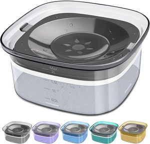 2L <b>Slow</b> Flow Pet Water <b>Bowl</b> Spill Proof Dog Cat Water Dispenser Large Capacity Transparent <b>Feeder</b> for Travel - Product Image 1