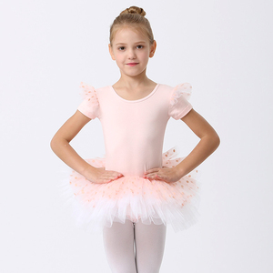 ชุดบัลเล่ต์แขนสั้นสำหรับเด็กหญิงวัยหัดเดินผ้าฝ้ายคอตตอนชุดบัลเล่ต์ - Product Image 2