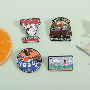 เข็มเคลือบลายสวรรค์บนดินสำหรับชายหาดป่าธรรมชาติเข็มกลัดติดปกเครื่องประดับขายส่ง - Product Image 2