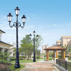 Professional Manufacture Outdoor Antique Cast Iron Street <b>Post</b> Led Garden Pole <b>Light</b> Garden Pole <b>Light</b> - Product Image 5