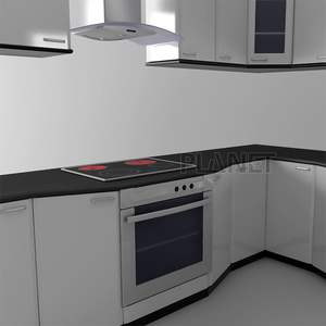 خزانة مطبخ جدارية من البلاستيك مع إطار دوار من الأعلى خزانة مطبخ صناعة صينية تصميم خزانة مطبخ على الطراز الحديث - Product Image 3