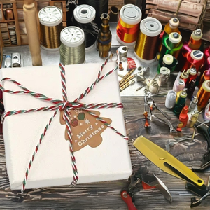 Cordel de Algodón Multicolor (Blanco, Verde, Rojo) de 2mm*100m, para Envolver Regalos, Manualidades, Decoración del Hogar, Art Deco, para Todas las Temporadas - Product Image 2