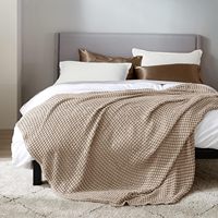 QDTEX Offre Spéciale bambou coton gaufre jette une couverture taille personnalisée gaufre couverture gaze de coton
