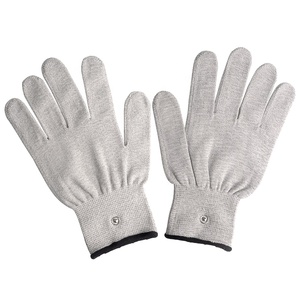Guanti Conduttivi <span class=keywords><strong>TENS</strong></span> per Uso Manuale, Attrezzatura per Riabilitazione Fisioterapica Approvata CE, Indumento Conduttivo in Fibra d'Argento - Product Image 2