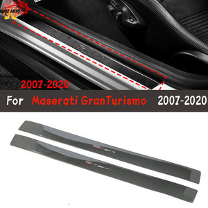 Plaque de seuil de porte en fibre de carbone véritable pour Maserati GT GTS GranTurismo <span class=keywords><strong>GranCabrio</strong></span> <span class=keywords><strong>MC</strong></span> 2007-2020, protection d'entrée, garniture intérieure - Product Image 1
