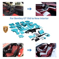 Kit de mise à niveau pour Bentley Continental GT 2004-2017 (ancien modèle) vers l'intérieur de voiture 2020-2024 (nouveau modèle) : cadre de tableau de bord, panneau, housse de siège, volant