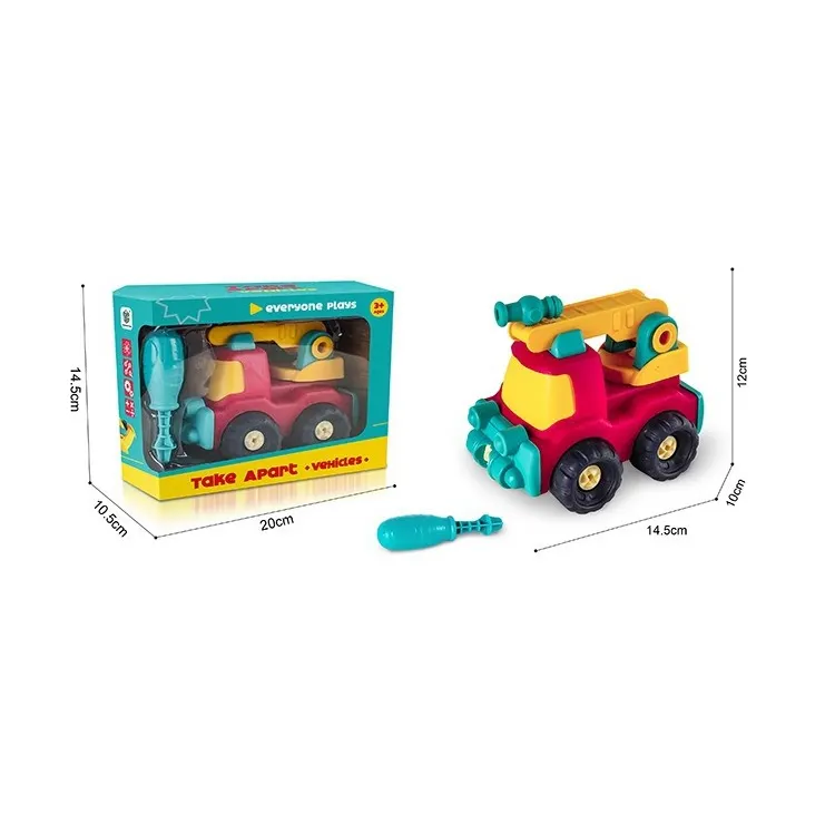 Montessori Schraube Spielzeug Montage Kunststoff Modell Spielzeug Autos und LKW DIY Kits
