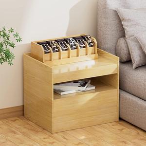 Multi-functional 6 Compartments <strong>Accessories</strong> <strong>Storage</strong> Box Bamboo Watches Belt and Tie Organizer Display Rack for Closet and <strong>Drawer</strong>