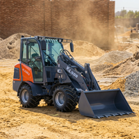 Mini-chargeuse sur pneus Premium KL908, capacité de charge de 800 kg, 18,2 kW, moteur Yanmar Euro V EPA4, transmission hydrostatique, cabine fermée, pour ferme, verger, vignoble