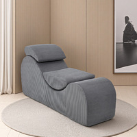 Hochelastisches, druckresistentes PU-Leder Modernes Minimalistisches Sofa Multifunktionale Internet-Trend Chaiselongue Loveseat