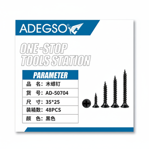 Venta al por mayor 48PCS Bulk 3525 Tornillos de madera Paquete de carcasa de doble burbuja M4.5 Tamaño de rosca Superficie de chapado de zinc 40mm Longitud C1022 ISO - Product Image 1