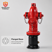 Hydrant d'incendie américain hors sol DN100, 3 sorties, pour système de lutte contre l'incendie