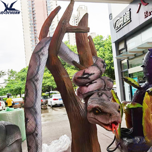 Haichuan Modèles de serpents animatroniques artificiels réalistes de grande taille personnalisés pour la décoration de parc à thème <span class=keywords><strong>Zoo</strong></span> Jungle Forest - Product Image 3