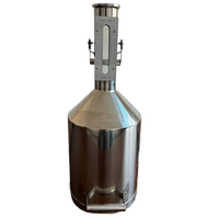 Jauges en acier inoxydable de 10 L/20 L, instruments de calibrage du carburant, compteurs de mesure, bidon de mesure