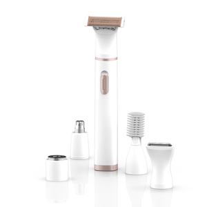 Rasoir électrique pour femmes avec logo personnalisé, pour sourcils, nez, poils pubiens, visage, jambes, aisselles, rasoir électrique 5 en 1 pour femmes, tondeuse bikini - Product Image 4