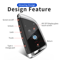CARQSENG - Llave Inteligente Universal Original con Pantalla Táctil LCD, Sistema PKE, Encendido/Apagado Automático del Vehículo