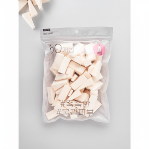 High Quality PU Triangle <b>Puff</b> Set 60P Cosmetic <b>Puffs</b> at Low Price - Product Image 2
