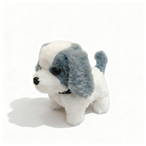 Nhỏ St. Bernard con chó con điện sang trọng, đồ chơi thực tế, có thể đi bộ và vỏ cây, đồ chơi thú cưng của trẻ em - Product Image 4