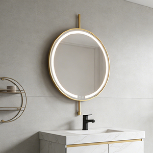 Espejo Inteligente LED Redondo Moderno Personalizado para Montar en la Pared con Iluminación y Desempañador para Baño y Sala de Estar - Product Image 4