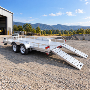<span class=keywords><strong>Remorque</strong></span> à plateau en acier de 2000 kg <span class=keywords><strong>pour</strong></span> le transport de mini-excavatrices, avec rampes, modèle Three Horses, vente chaude, directement de l'usine - Product Image 2