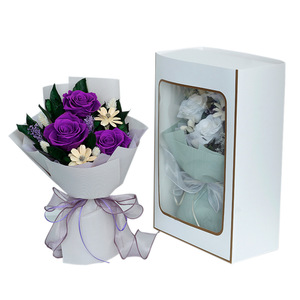 TC ความแปลกใหม่การ์เด้นของจริงกุหลาบที่เก็บรักษาไว้สำหรับงานแต่งงานวันวาเลนไทน์ของขวัญสำหรับงานเทศกาลช่อดอกไม้ตลอดกาล - Product Image 5