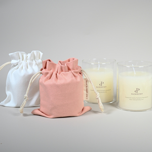 Pochette en coton et lin personnalisée avec logo imprimé PackSecret, colorée, pour le rangement de bijoux, sac en coton pour bijoux OEM - Product Image 3
