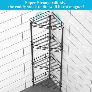 Étagère d'angle triangulaire autoportante peu encombrante pour salle de bain, organisateur de comptoir de lavabo, rangement pour cosmétiques et articles divers - Product Image 2