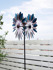 Hot Sale Metall Solar Garten Licht Rasen Ornament Wind Spinner Windmühle - Product Image 6