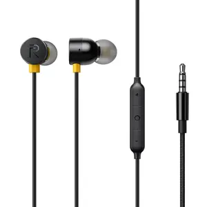 realme Buds 2 Earphone 3.5mm Earbuds In-Ear Wired Magnetic Music Headset For Smartphone realme 6 Pro Earphone