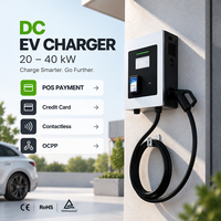 EVEGO Chargeur DC intelligent pour véhicules électriques 40 kW, paiement sans contact POS RFID QR, CCS2 OCPP 2.0.1, nouvel écran tactile 7 pouces