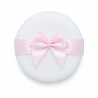 JLY Wholesale Custom Logo Round Velvet Flocking Powder Puff with Satin Bow Ribbon Soft Face Makeup Puff for Loose Setting Powder