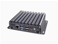 Intel Generasi ke-12 N100 N200 N300 Mini PC Industrial Tanpa Kipas 4 LAN DDR5 16GB Quad Core X86 Linux Komputer Mini Desktop