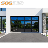 Système moderne de portes et fenêtres coulissantes en alliage d'aluminium fini pour maison et garage