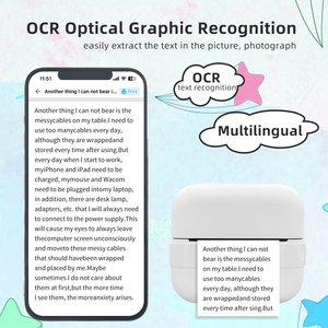 Impresora Térmica Mini Multifuncional con Reconocimiento OCR, Personalizable, Compatible con OEM y ODM, Impresora de Bolsillo sin Tinta <span class=keywords><strong>para</strong></span> <span class=keywords><strong>Estudiantes</strong></span> - Product Image 2