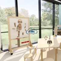 Meubles en bois Montessori, tableau blanc magnétique pour enfants, séparateur, panneau perforé, cloison de classe pour maternelle, préscolaire et enfants