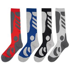 Zhongde <span class=keywords><strong>chaussettes</strong></span> de sport d'hiver hommes femmes genou haut anti-dérapant laine mérinos coton Logo personnalisé épais thermique <span class=keywords><strong>Ski</strong></span> Grip <span class=keywords><strong>chaussettes</strong></span> de football - Product Image 2