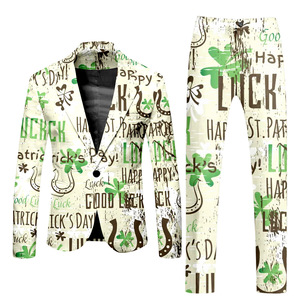 Costumes 2 pièces pour hommes imprimés personnalisés Ensemble de costumes de <span class=keywords><strong>Noël</strong></span> Ensemble de blazer pantalon pour hommes Blazers décontractés pour <span class=keywords><strong>costume</strong></span> <span class=keywords><strong>homme</strong></span> - Product Image 6