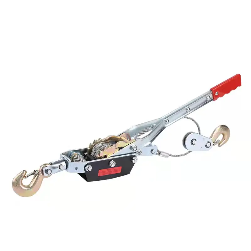 2 Ton Draad Touw Ratchet Hand Power Puller Draai Tool Stalen Kabel Gear Winch Mini Handleiding Tightener