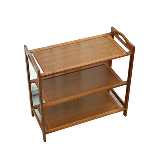 Simple <b>Shoe</b> Rack 3 Tier Natural Wood Color <b>Space</b> <b>Saving</b> <b>Storage</b> For Home Entrance Bedroom Dormitory - Product Image 2