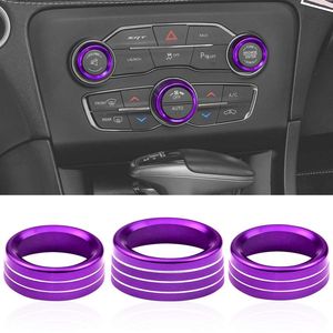 Couvercle de décoration intérieure pour <span class=keywords><strong>climatiseur</strong></span>, bouton CD, pour bouton de climatisation, pour Dodge Challenger chargeur Chrysler 300 300s 2015-2019 - Product Image 5
